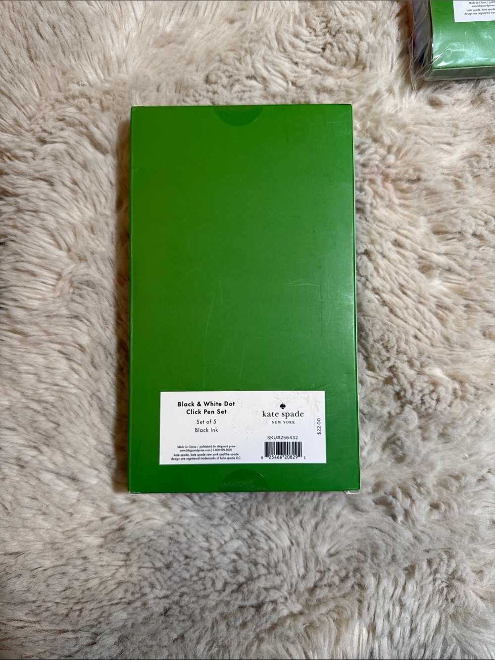 ✨Kate Spade Gestures Notepad with Black & White Polka Dot Pen Set Bundle✨ - Picture 5 of 8